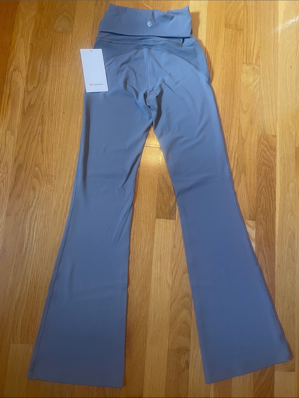 NWT New with Tags Lululemon Groove Nulu Foldover Waist Flared Pant Solar Grey